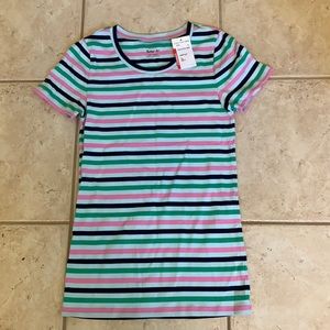 J. Crew women’s M striped tee.  Great for summer!